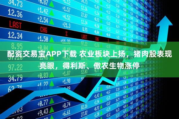 配资交易宝APP下载 农业板块上扬，猪肉股表现亮眼，得利斯、傲农生物涨停